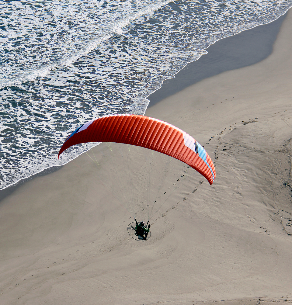 Vela paramotor progresión cross country Niviuk Qubik 2