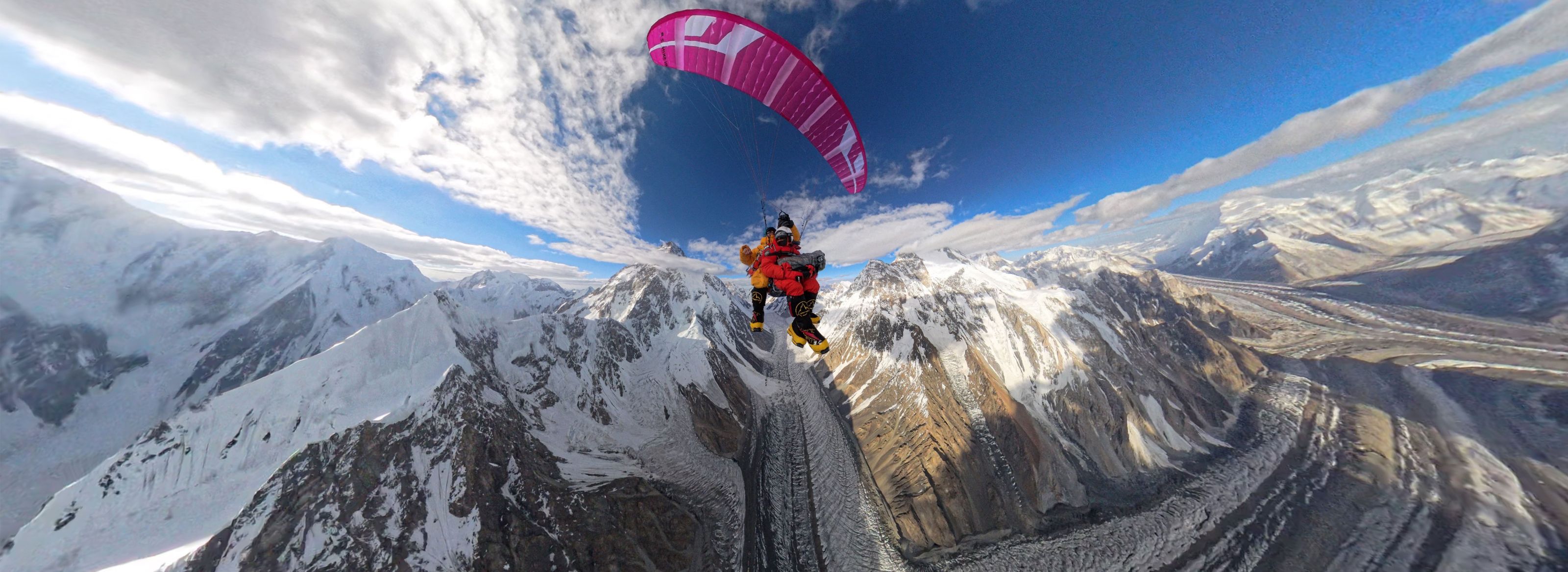 First paragliding descent from K2, with specially designed Niviuk wings